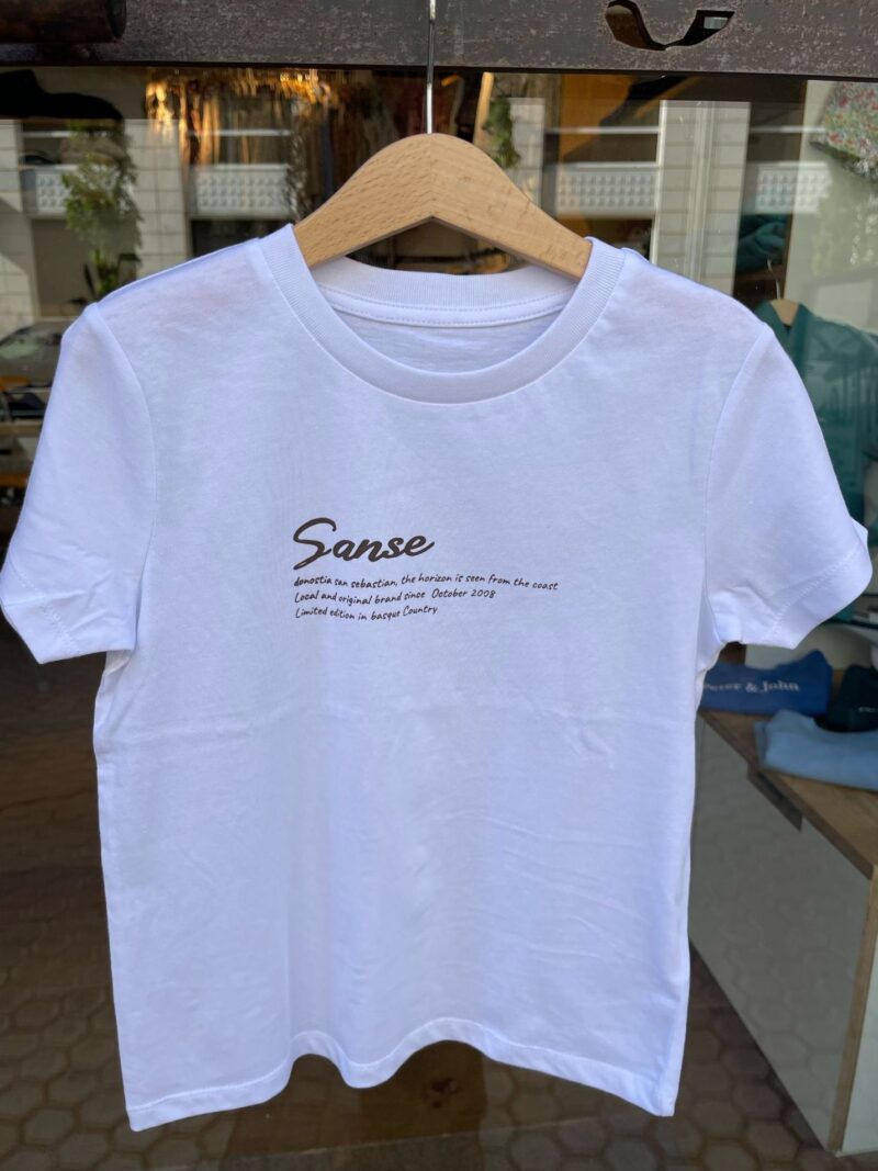 Camiseta Sanse Unisex Blanca Adulto