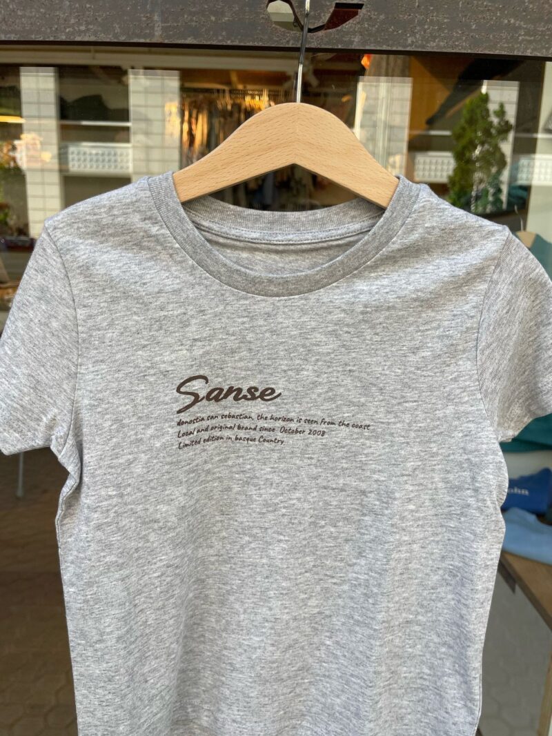 Camiseta Sanse Unisex Gris Adulto
