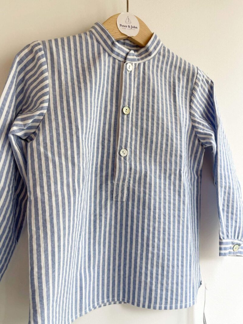Camisa Trueba Raya Azulona