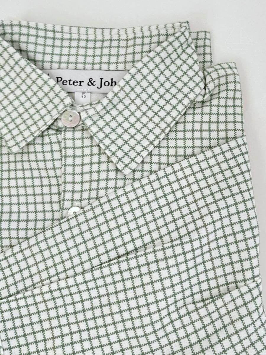 Camisa Chofre Newborn Cuadros Verdes