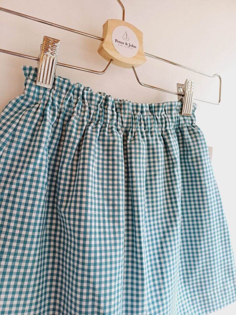 Falda Lasala Vichy Jade
